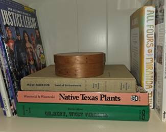 Children's books, cook books. Home and garden. Texas books