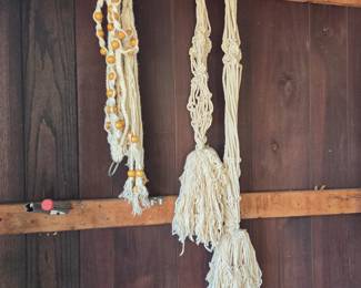 Vintage hanging plant holders