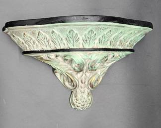 Decorative Wall Shelf w/ Fruit & Acanthus Leaf