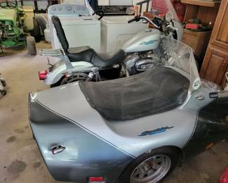Harley davidson 883 w/sidecar