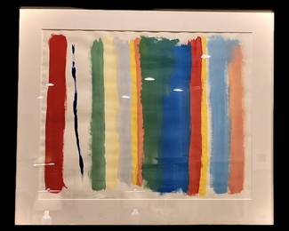 Robert Natkin, American, 1930 - 2010, Untitled, ORIGINAL acrylic on paper from the Apollo Series, signed lower left