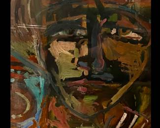 Christy Diniz Liffmann, American, Louisiana, BA and MFA from Louisiana State University, "Gaze" Oil on Paper