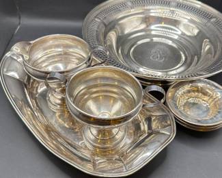 Beautiful sterling silver bowls, bread trays, smalls and novelties 