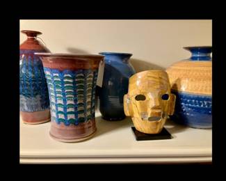 Tim Cundiff, American, Louisiana, 30 plus year production potter and owner of Mud, Metal, and Glass, Baton Rouge beginning in 1977, BFA from LSU, former Board Member of Baton Rouge Gallery. 