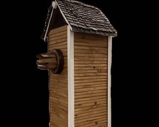 Jimmie Nord, American, 20th Century, MFA from LSU, "Lake House" Sculpture made of wood, sawdust, and paint