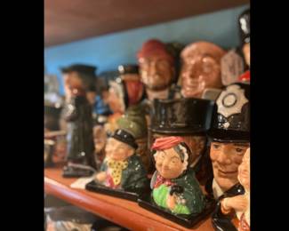 Extensive collection of Royal Doulton Toby Jugs of all sizes!