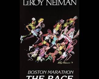 LeRoy Neiman circa 1979 Boston Marathon poster, unsigned, mint condition