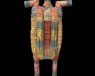 Andrew Bascle, American, Louisiana, born 1952, BA, Nichollas State University, MFA, University of New Orleans, "Traiteur's Object" (Faith Healer), circa 1986, polychromed mixed media sculpture
