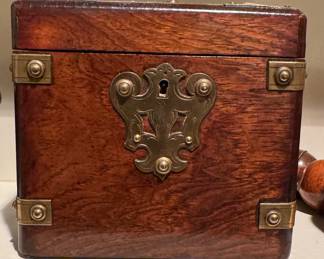 Antique tea or spice box. 