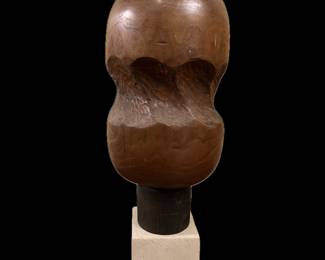 Blaine Whisenhunt, American, 20th Century, BA, university of Central Arkansas, MFA, LSU, Untitled sculpture made of walnut