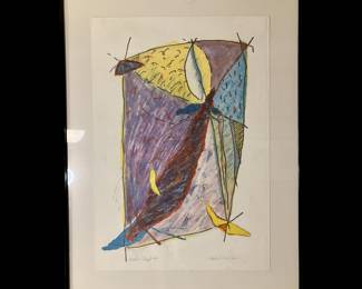Frankie Gould, BFA, Kansas State University, MFA, University of Nebraska, Louisiana Resident, Baton Rouge Gallery Member, "Meddo - Chart #7", mixed Media on Paper