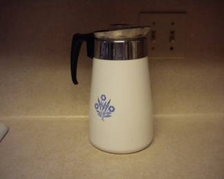 One of 2 Corning coffee pots