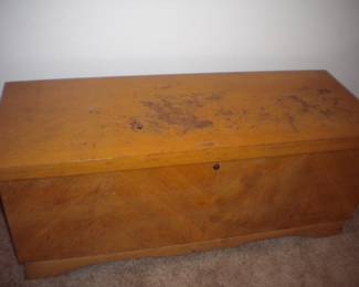 Lane cedar chest  cosmetic damage on top