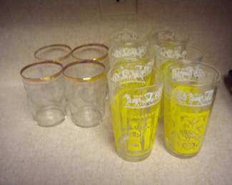 Vintage glassware