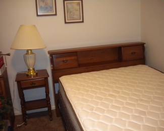 Bookcase vintage complete bed and 2 matching night stands  Dresser photo to appear soon