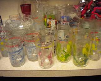 Vintage character glasses