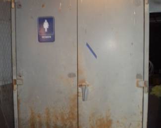 Large heavy metal storage cabinet