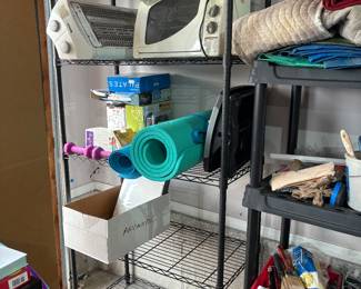 Shelving units,, dehydrator, painting items