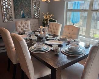 Dining Table sitting for 8