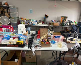 Gardening, cleaners, Dog items/toys,  camping items, & so much more