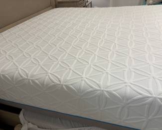 King Temur-Pedic mattress sitting on power (remote) frame for optimal positioning.