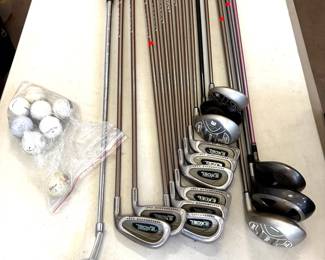 Spalding Excel Golf Clubs, Lion Putter, Titleist Drivers