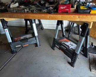 Rigid Sawhorse Table