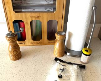 Baggie Organizer, Towel Holder,