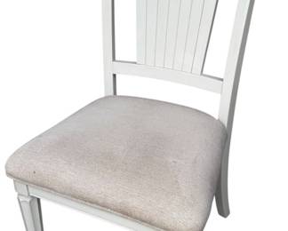 White Ladder Back Accent Chair