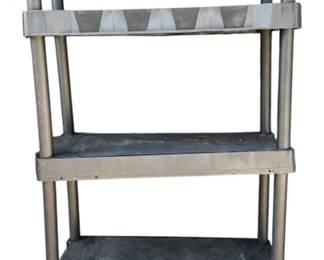 Black Plastic Shelving Rack