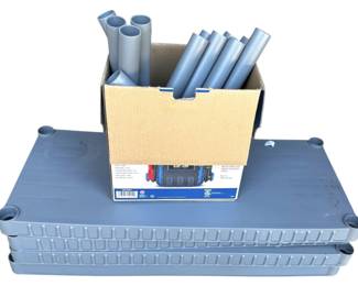 4Tier Grey Plastic Rack