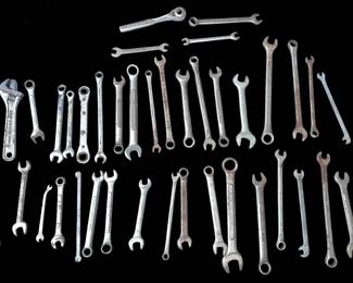 Large Lot of Combination Wrenches
