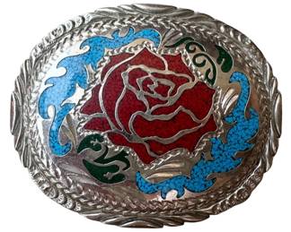 Western Style Rose Buckle