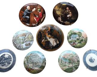 9 Collectible Plates