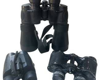 Three Pairs of Binoculars