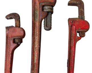 Three Pipe Wrenches