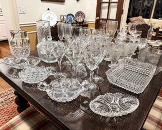 A collection of beautiful glassware.