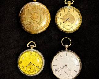 Antique pocket watches.