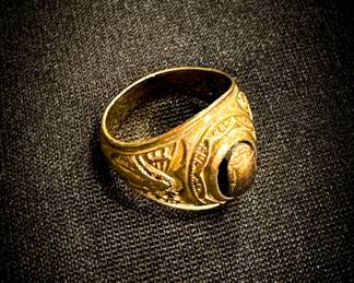 10k gold ring.