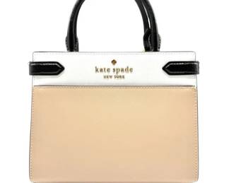 New! Kate Spade Tricolor Leather Satchel Tote