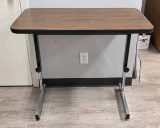 Adjustable Height Desk with Laminate Top