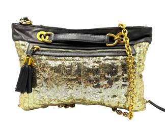 Dolce & Gabbana Gold Sequin Shoulder Bag
