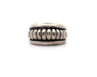Crescent Roll Scalloped Rustic & Bright Shine Artistic Ring
