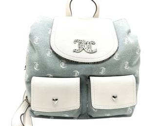 Dolce & Gabbana Light Blue Denim Logo Backpack