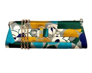 Guess Multicolor Satin Chain Shoulder Bag