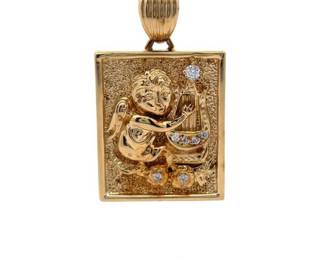 NEW! Victoria Weik Beverly Hills Angel Pendant Necklace