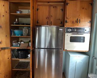 Appliances - Refrigerator, Vintage Oven, Kitchenware