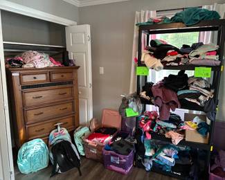 Clothing, Backpacks, Dresser