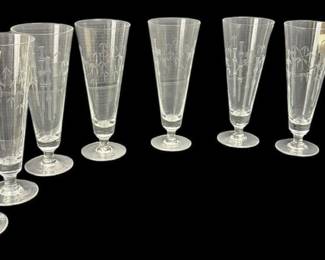 Noritake Clear Grey Bamboo Glasses