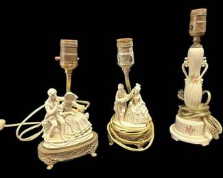 Mid Century Victorian Style Lamps